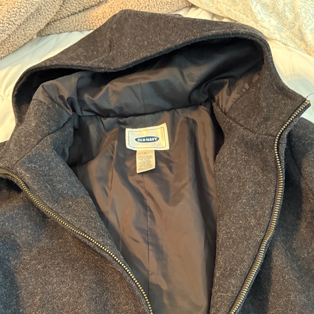 Old Navy Women's Charcoal Hooded Jacket